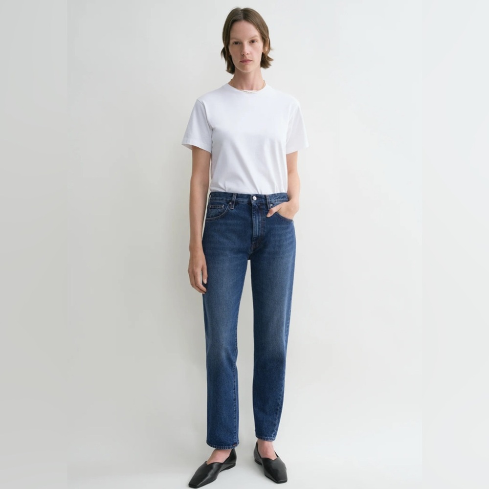Toteme Twisted Seam Denim Washed Blue Size 24
